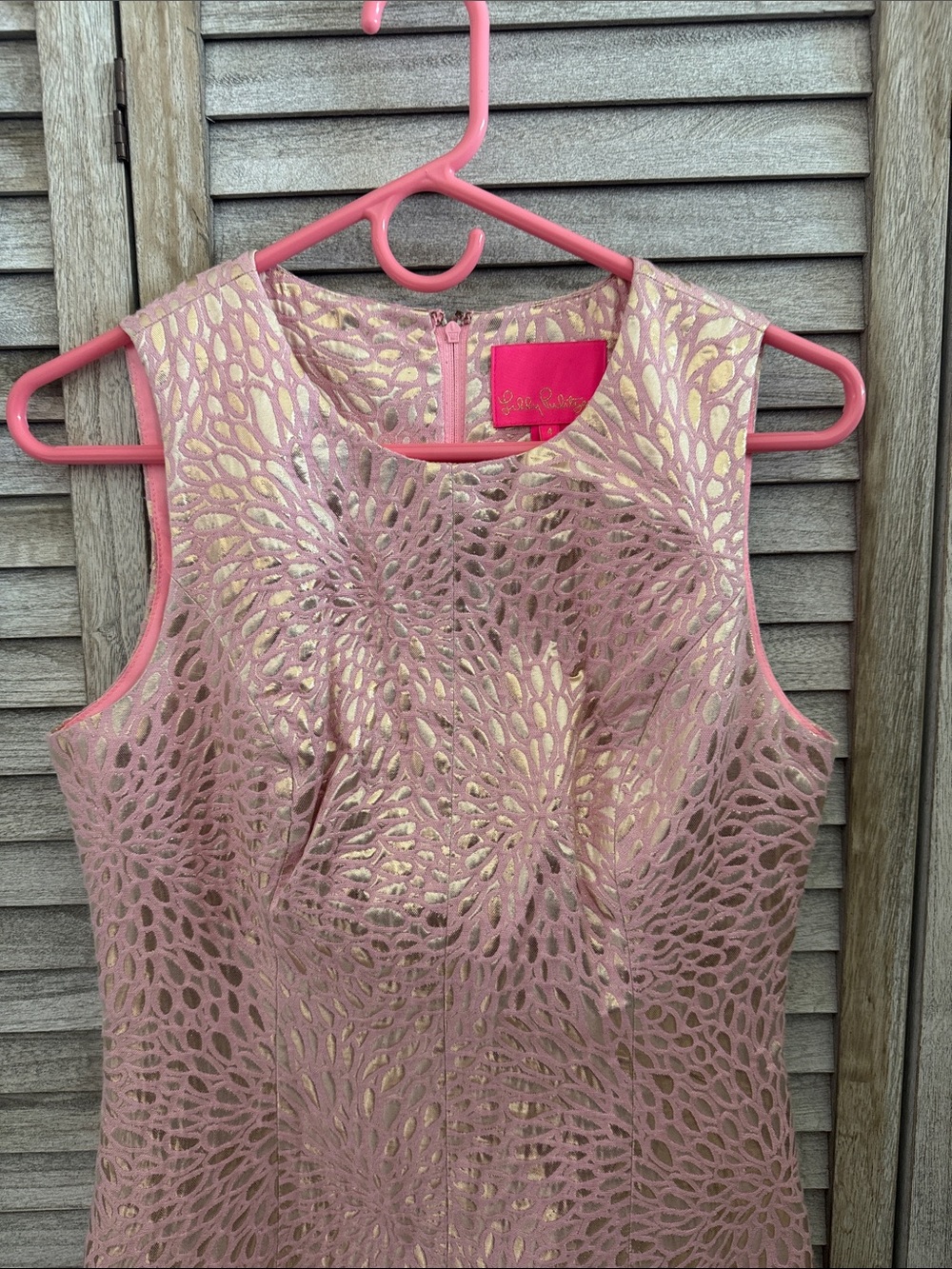 Lilly Pulitzer Abree Dress Prosecco Pink Lagoon Jacquard - Picture 4 of 10
